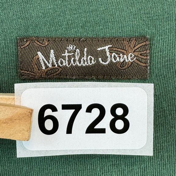 Matilda Jane Green Clairvoyant Stretchy Knit Long Sleeve Tunic Top Size Small - Picture 13 of 13